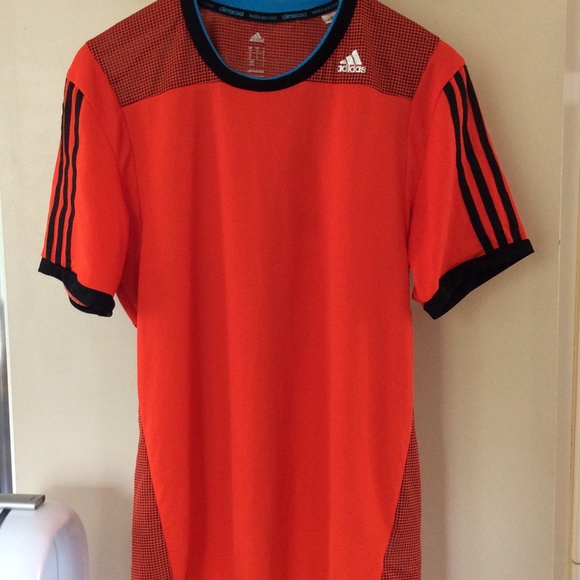 Men’s Adidas Climacool T-Shirt | Size Medium | Bright Orange - Picture 9 of 15